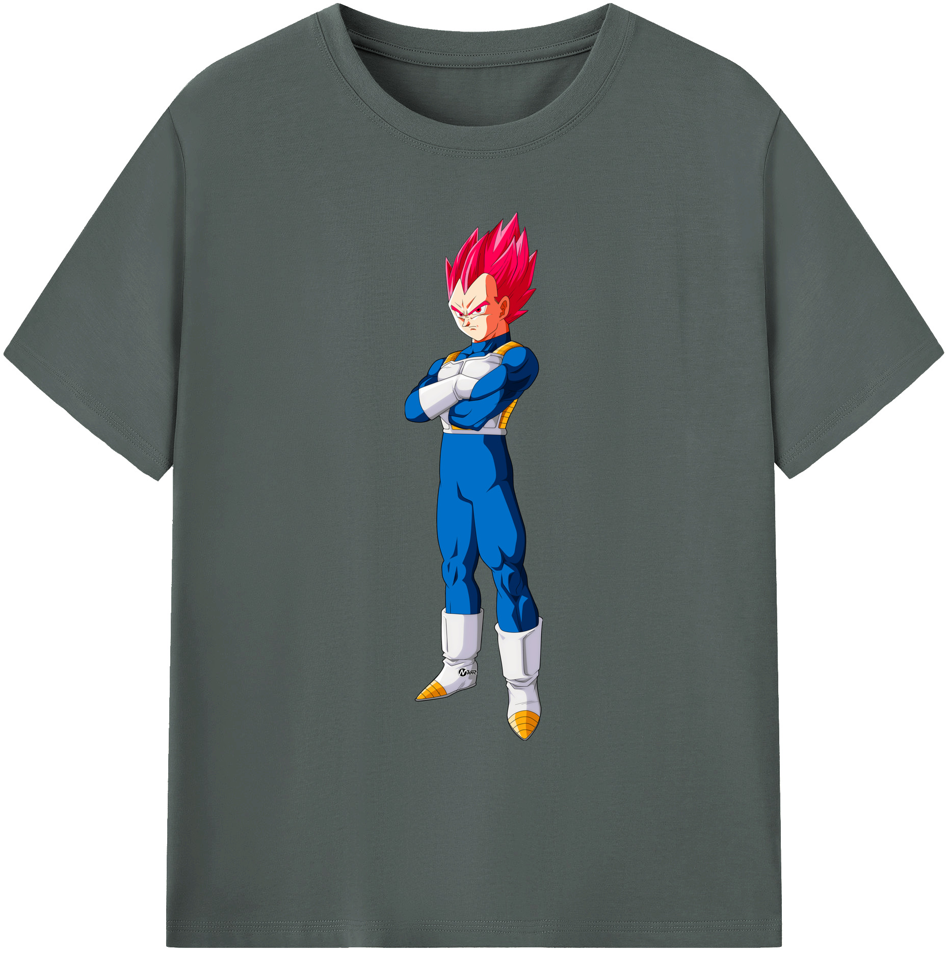 （画像用） ドラゴンボール ベジータ四世（Bejīta Yonsei）DRAGON BALL Vegeta IV 綿100％ メンズ半袖Tシャツ｜肌触りやわらか＆通気性